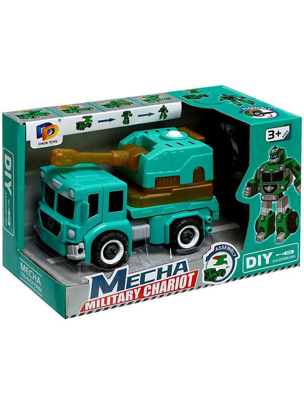 Конструктор винтовой «Военная техника», 2 в 1 робот-машина