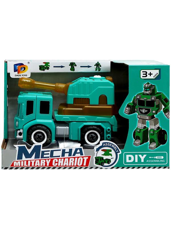 Конструктор винтовой «Военная техника», 2 в 1 робот-машина