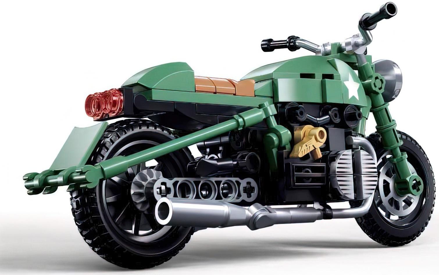 Конструктор Модельки «Ретро мотоцикл», 215 деталей