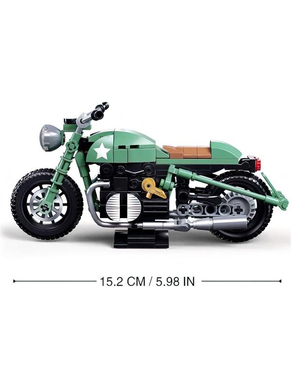 Конструктор Модельки «Ретро мотоцикл», 215 деталей