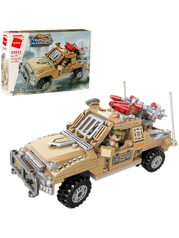 Конструктор Военная зона «Штурмовой пикап», 2 минифигуры и 281 деталь