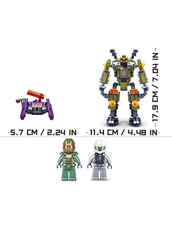 Конструктор Космические войны «Киборг», 353 детали, в пакете