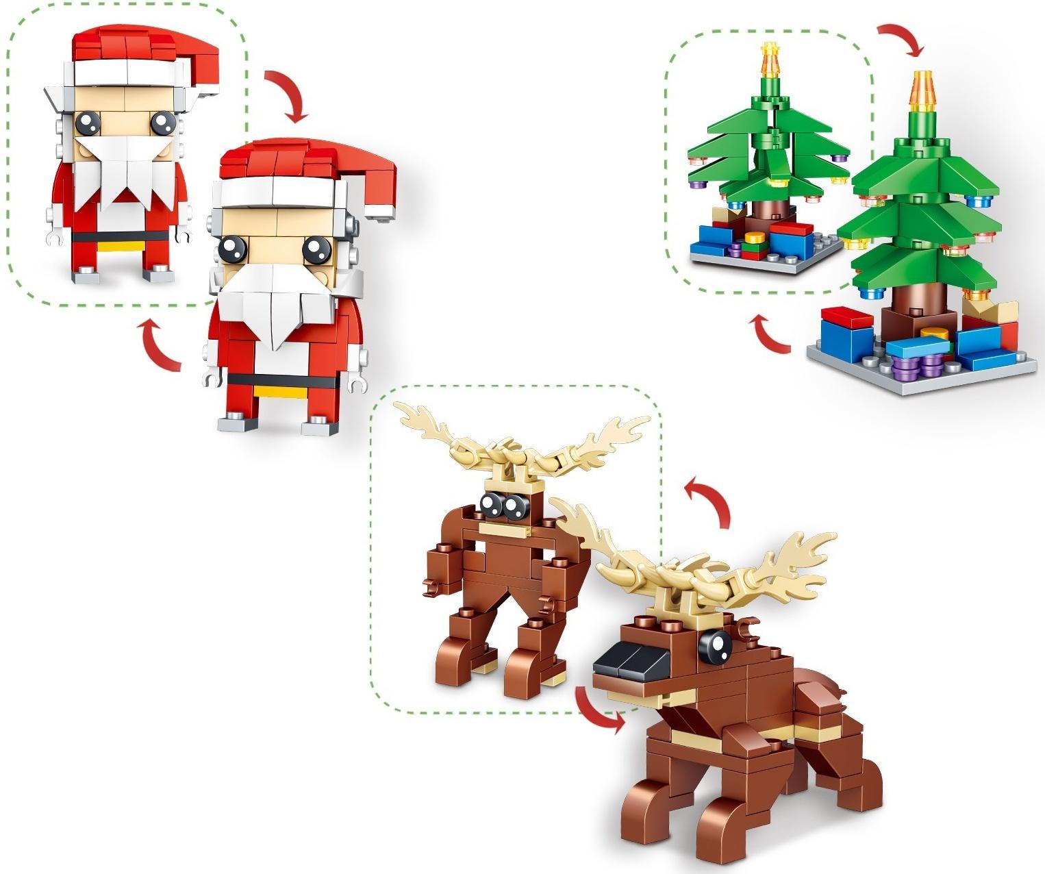 Конструктор «Новогодние истории. Дед Мороз и Олень», 245 деталей