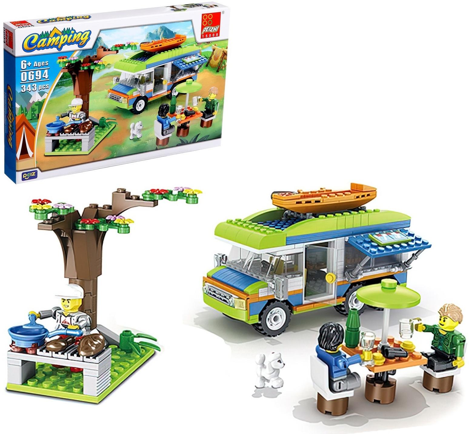 Конструктор На природе «Дом на колёсах», 343 детали