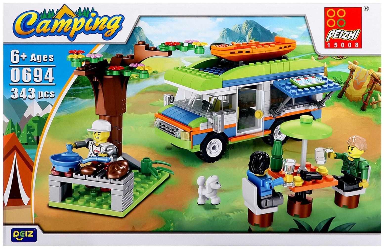 Конструктор На природе «Дом на колёсах», 343 детали