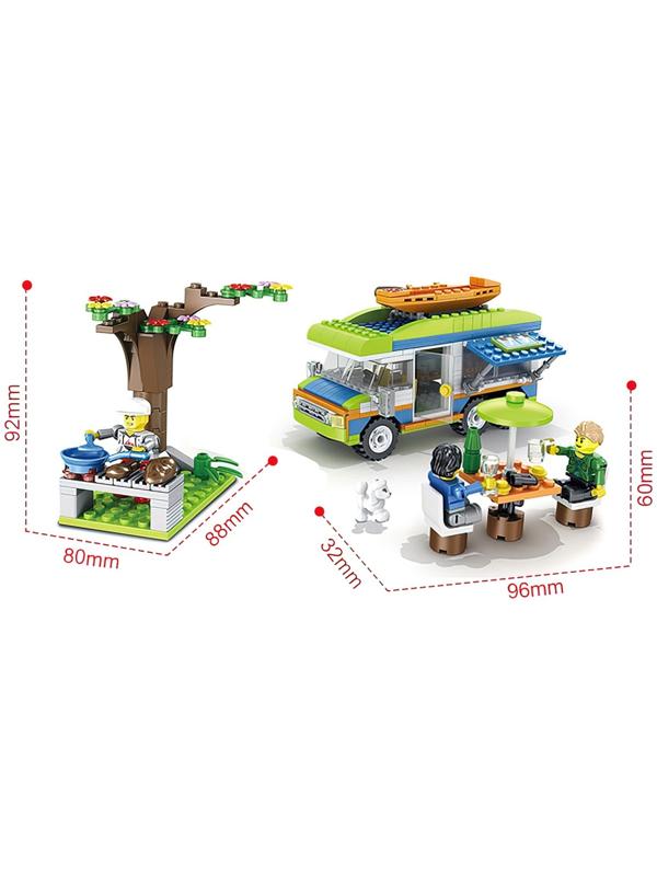 Конструктор На природе «Дом на колёсах», 343 детали