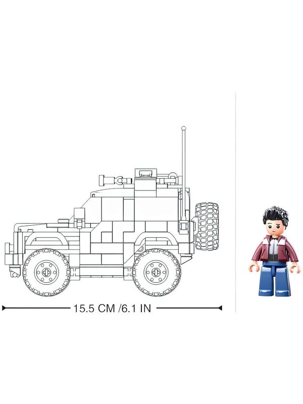 Конструктор Модельки «Внедорожник сафари», 302 детали