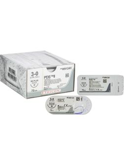 Шовный материал ПДС II 3/0, 70 см, кол. 26 мм, 1/2,W9124H,36шт/уп