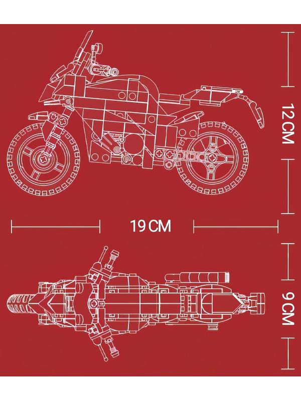 Конструктор Kazi «Спортивный мотоцикл» KY6126 / 300 деталей