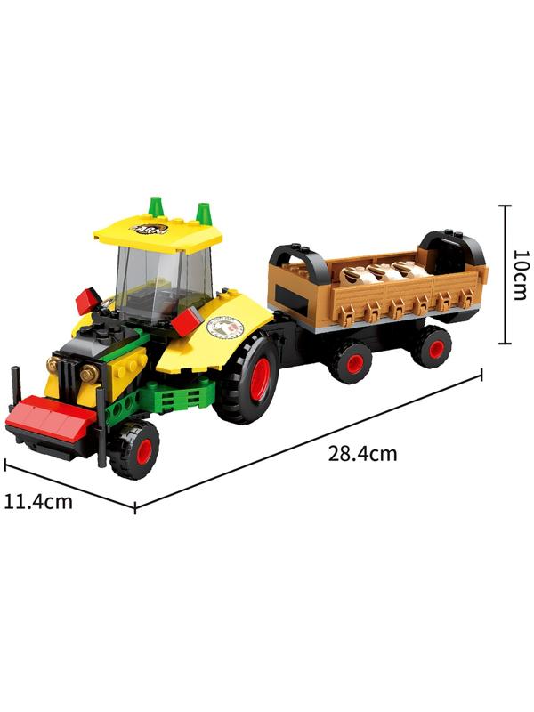 Конструктор Ферма «Трактор с телегой», 262 детали