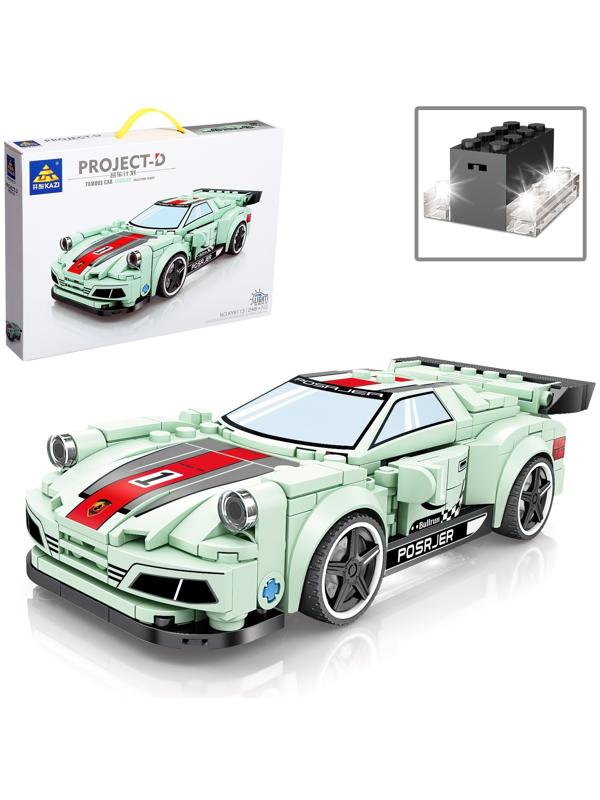 Конструктор Kazi «Суперкар Порше 911» KY6113, световые эффекты, 248 деталь