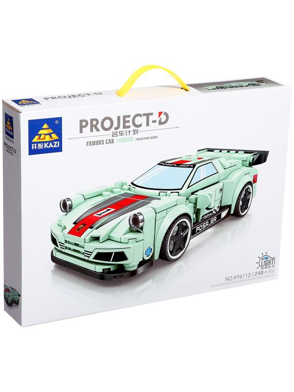 Конструктор Kazi «Суперкар Порше 911» KY6113, световые эффекты, 248 деталь