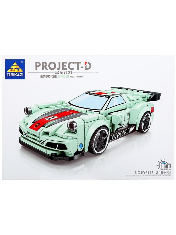 Конструктор Kazi «Суперкар Порше 911» KY6113, световые эффекты, 248 деталь