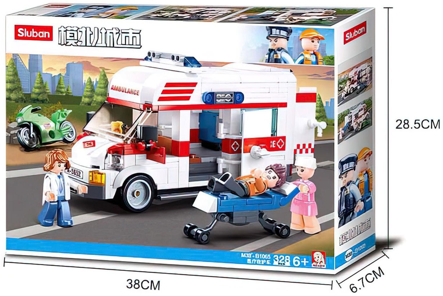 Конструктор Город «Скорая помощь», 328 деталей