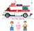 Конструктор Город «Скорая помощь», 328 деталей