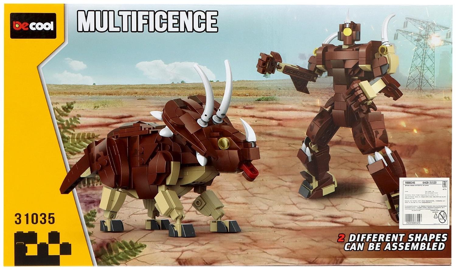 Конструктор Дино «Трицератопс», 404 детали