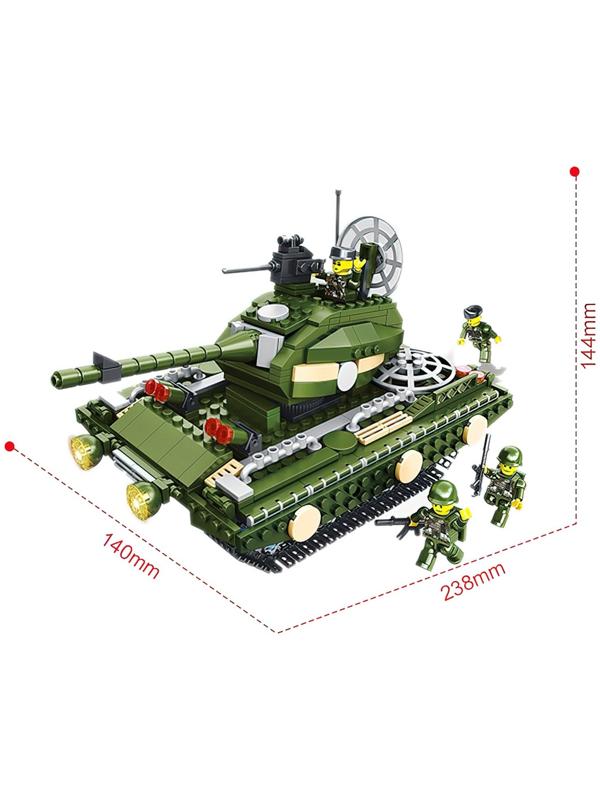 Конструктор Военные «Танк - разрушитель», 563 детали