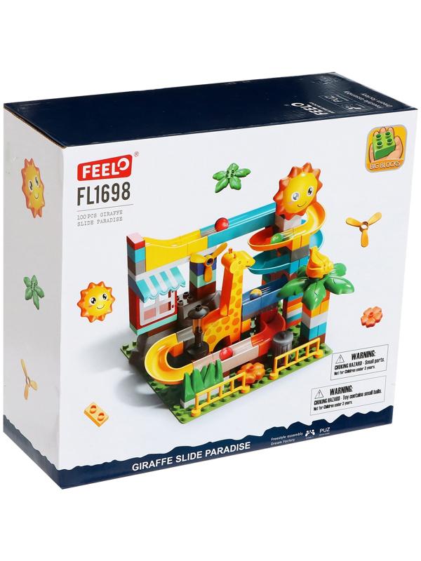 Конструктор Шарики «Зоо-горка», 100 деталей