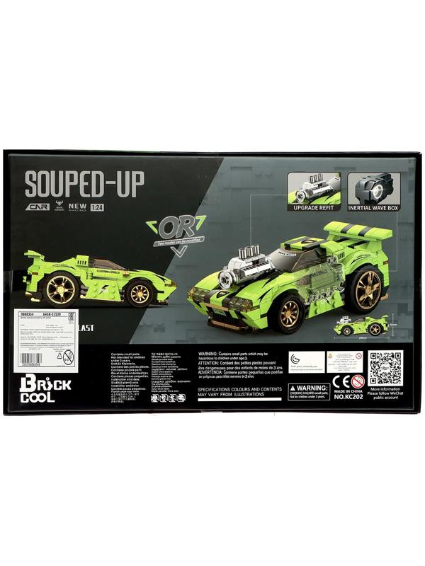 Конструктор Гонка «Цикада», инерционный механизм, 443 детали