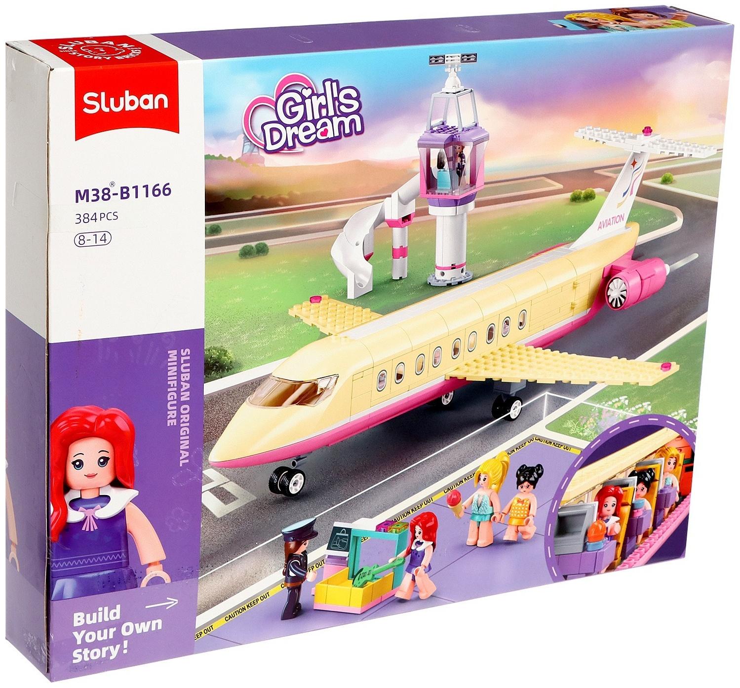 Конструктор Розовая мечта «Самолёт мечты», 384 детали