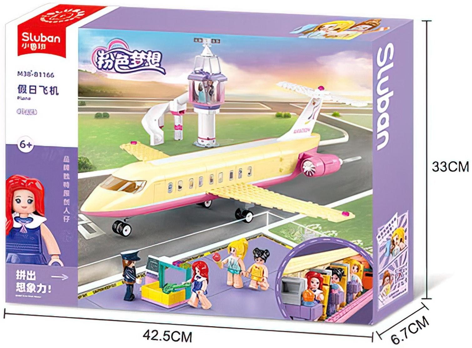 Конструктор Розовая мечта «Самолёт мечты», 384 детали