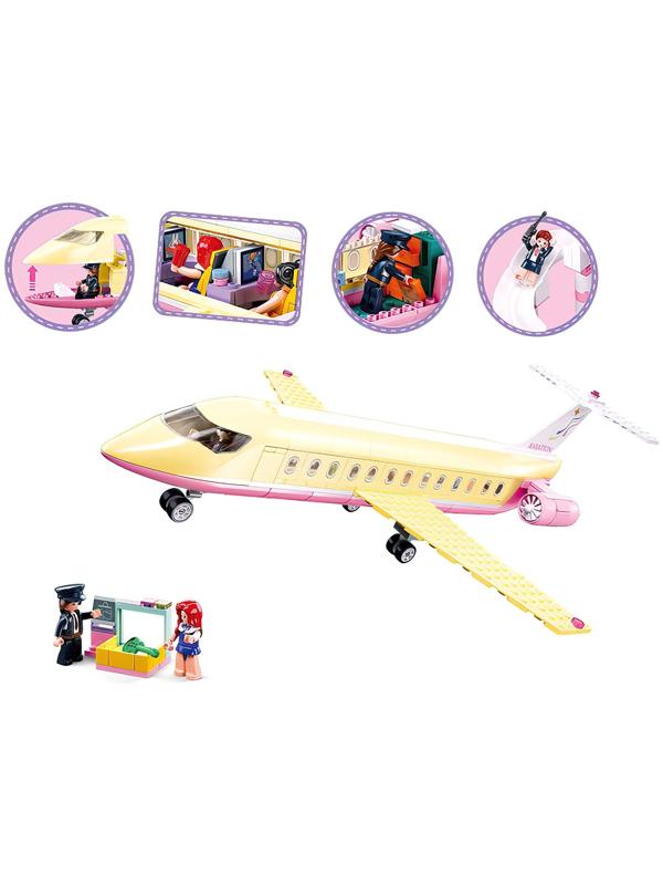 Конструктор Розовая мечта «Самолёт мечты», 384 детали