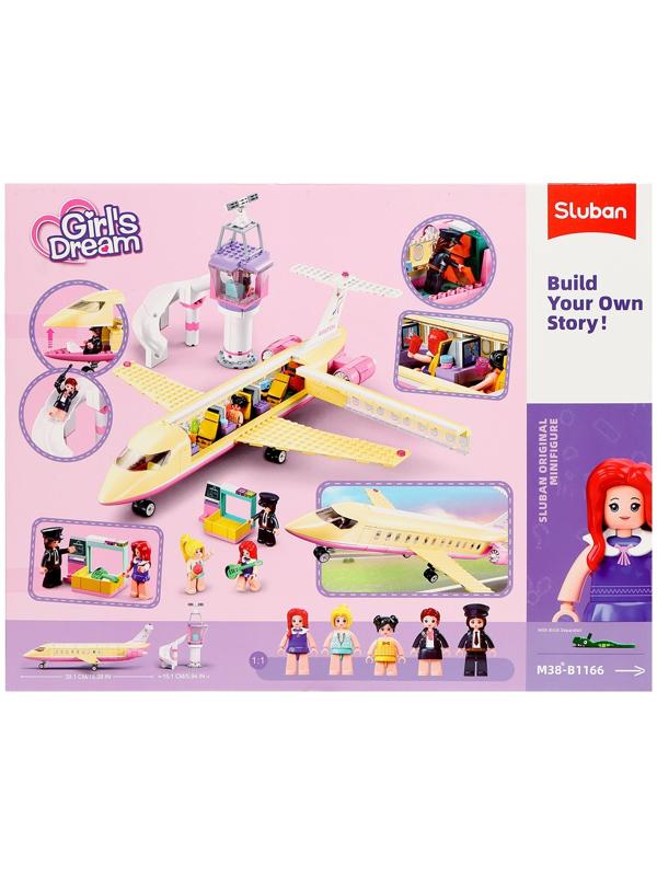 Конструктор Розовая мечта «Самолёт мечты», 384 детали