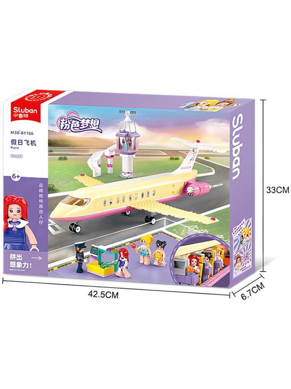 Конструктор Розовая мечта «Самолёт мечты», 384 детали