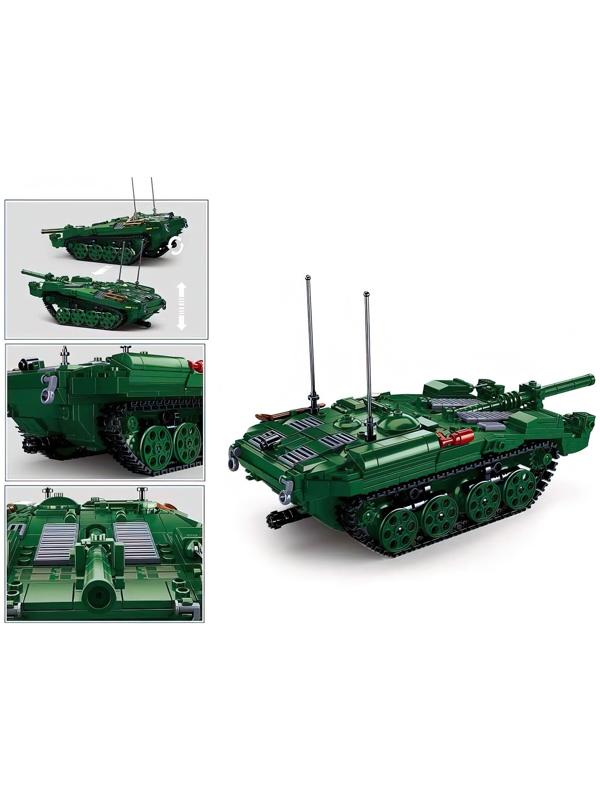 Конструктор Модельки «Боевой танк», 692 детали