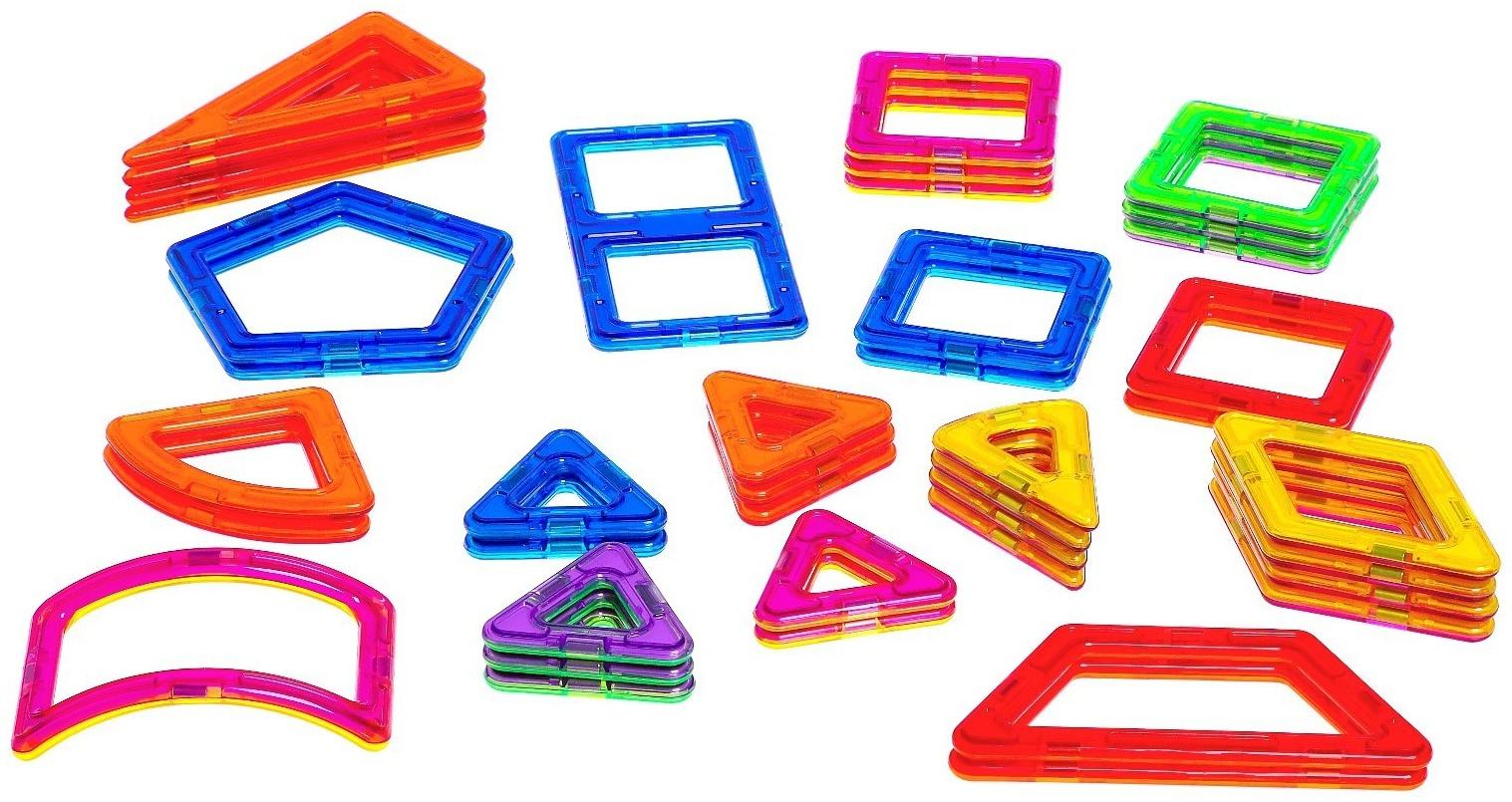 Конструктор магнитный «Цветные магниты», 40 деталей