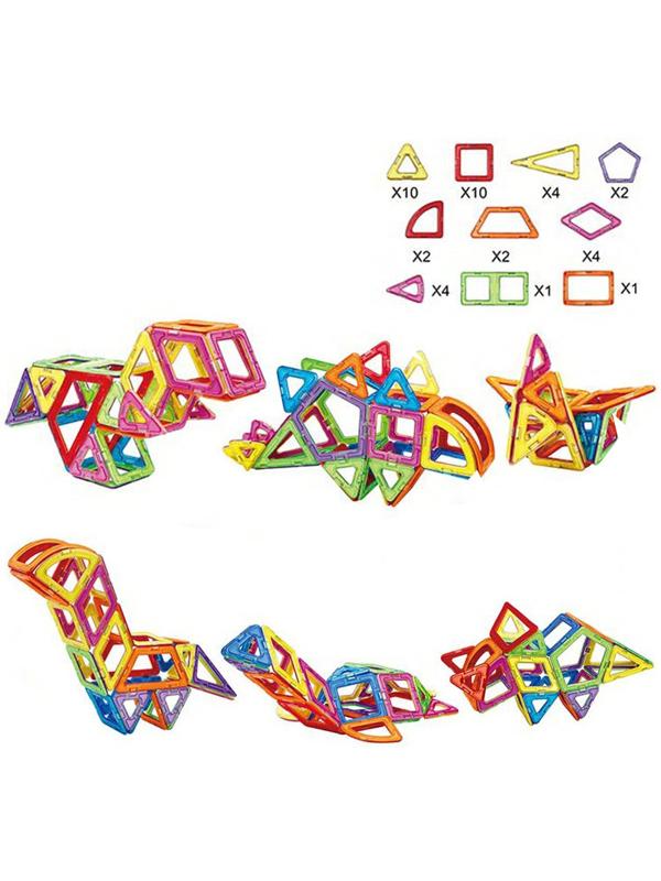 Конструктор магнитный «Цветные магниты», 40 деталей
