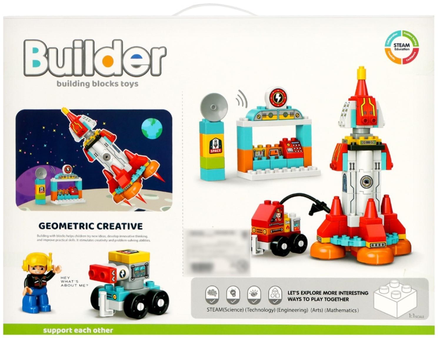 Конструктор «Космическая ракета», 140 деталей