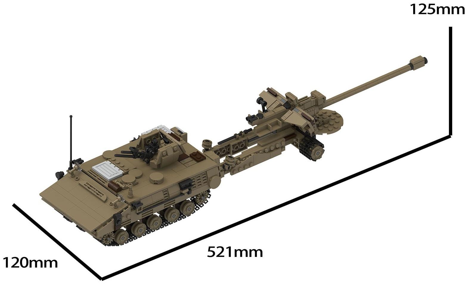 Конструктор Армия «Тайп 05-155», 868 деталей