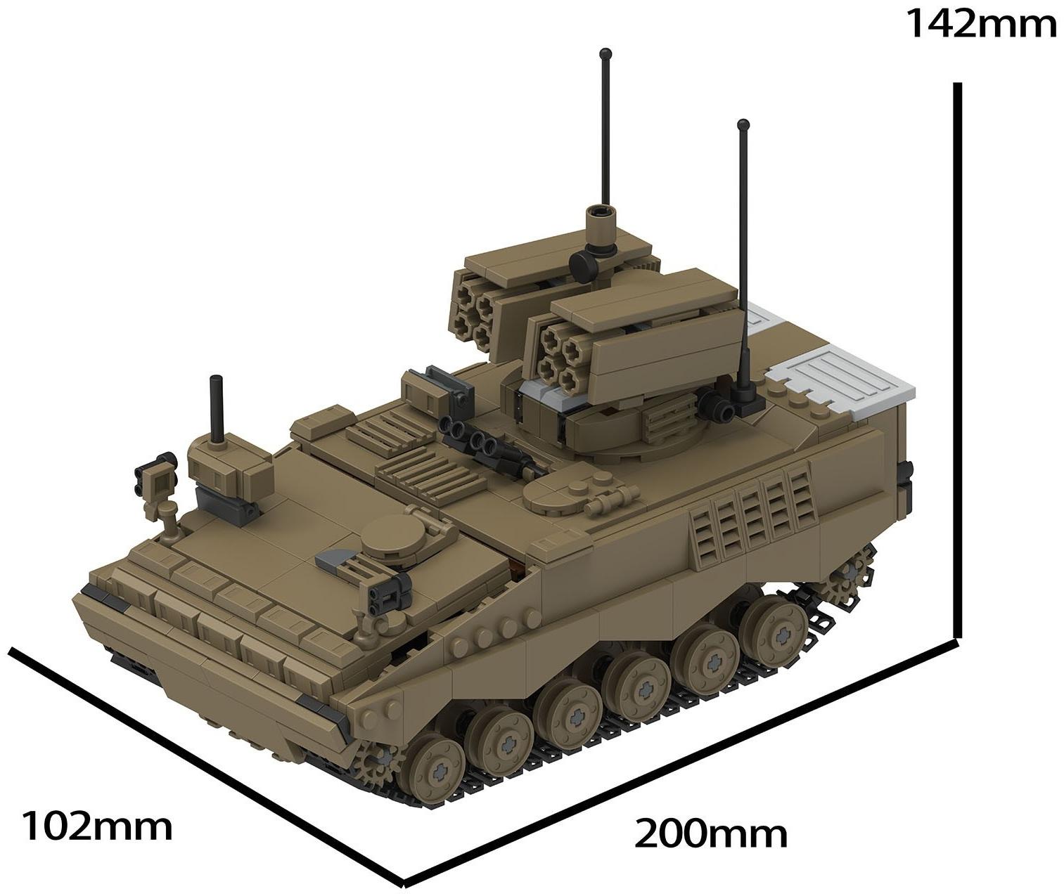 Конструктор Армия «Тайп 05-155», 868 деталей