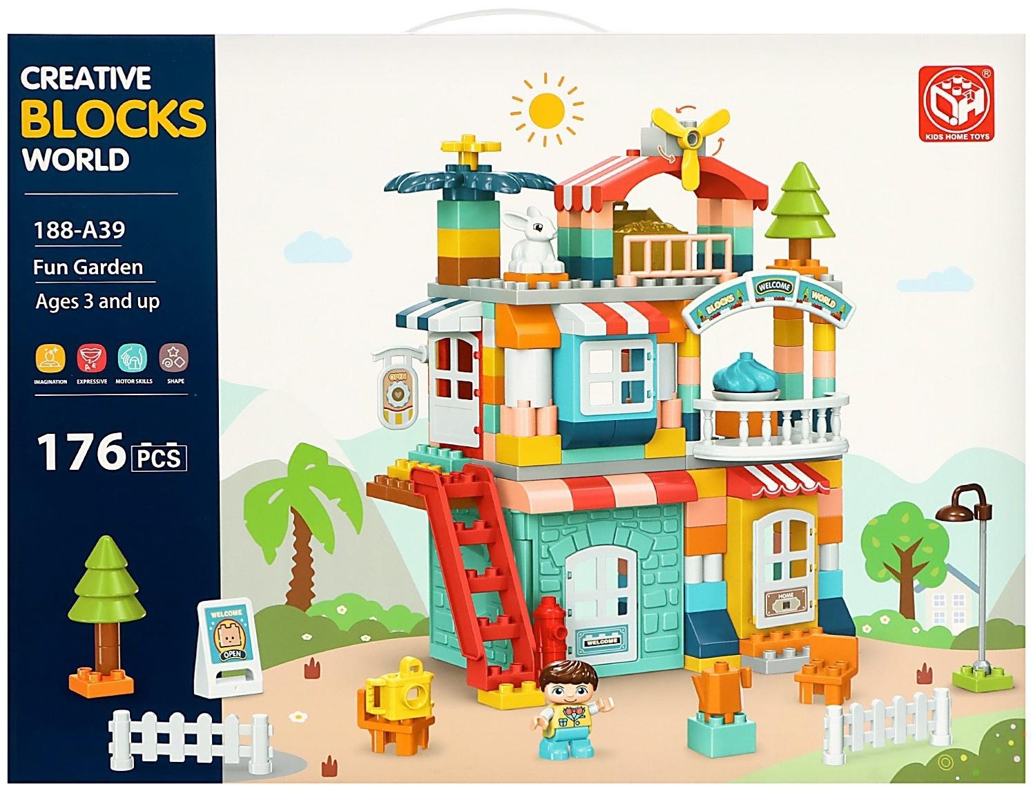 Конструктор «Загородный домик», 2 варианта сборки, 176 деталей