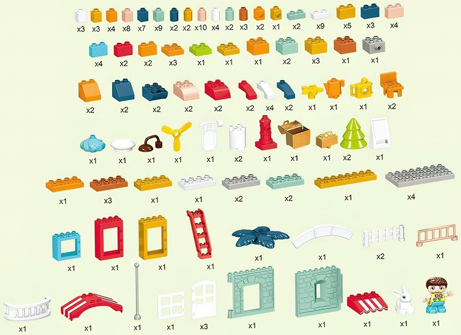 Конструктор «Загородный домик», 2 варианта сборки, 176 деталей