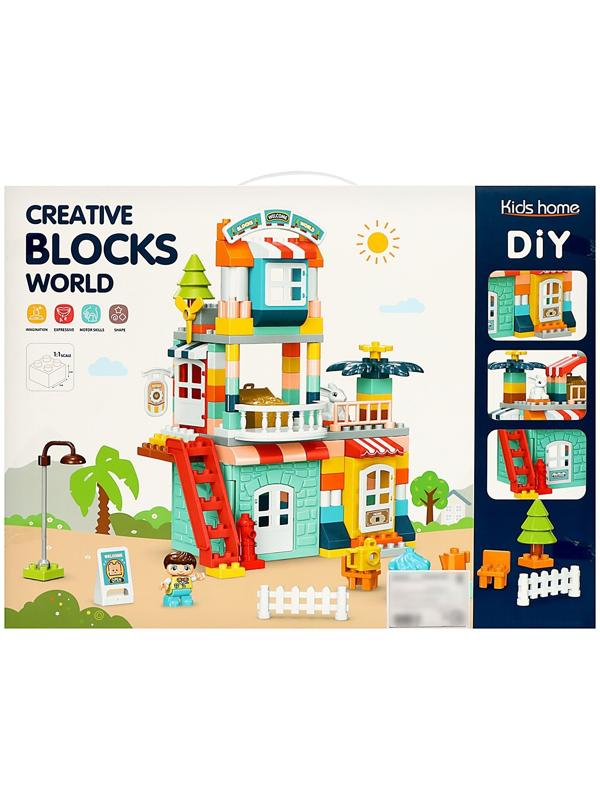 Конструктор «Загородный домик», 2 варианта сборки, 176 деталей