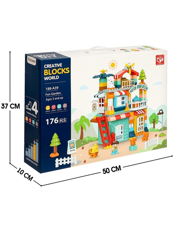 Конструктор «Загородный домик», 2 варианта сборки, 176 деталей