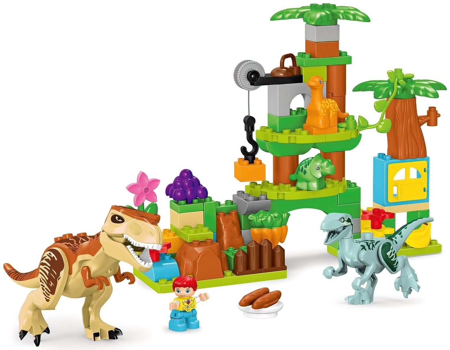 Конструктор «Парк динозавров», 2 варианта сборки, 80 деталей