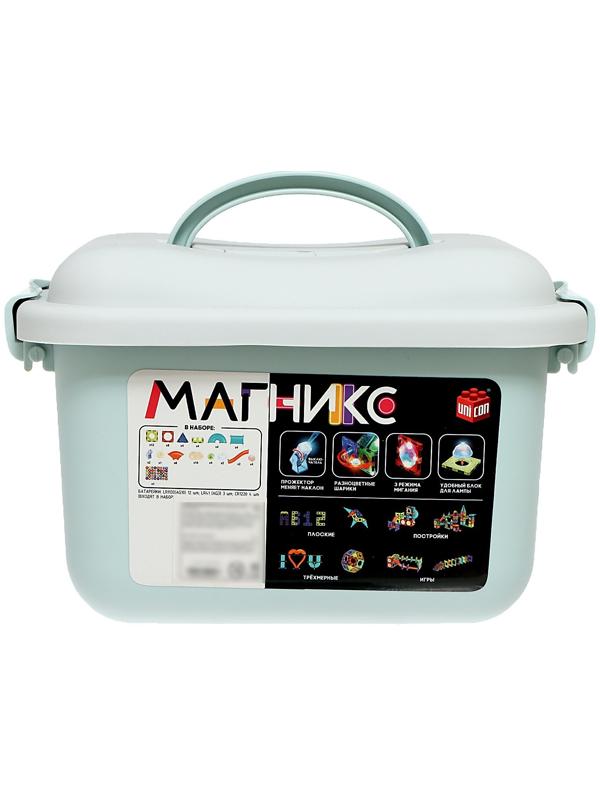 Магнитный конструктор «Магникс», светящийся, 75 деталей