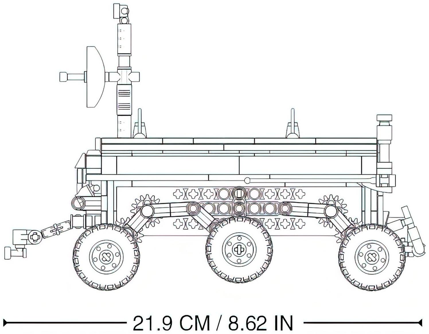 Конструктор Механо «Луноход», радиоуправление, 372 детали