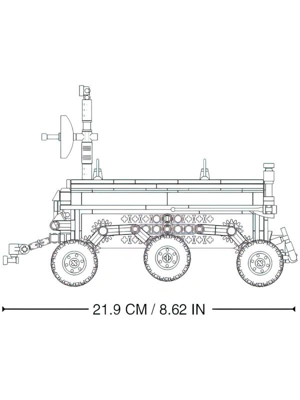 Конструктор Механо «Луноход», радиоуправление, 372 детали