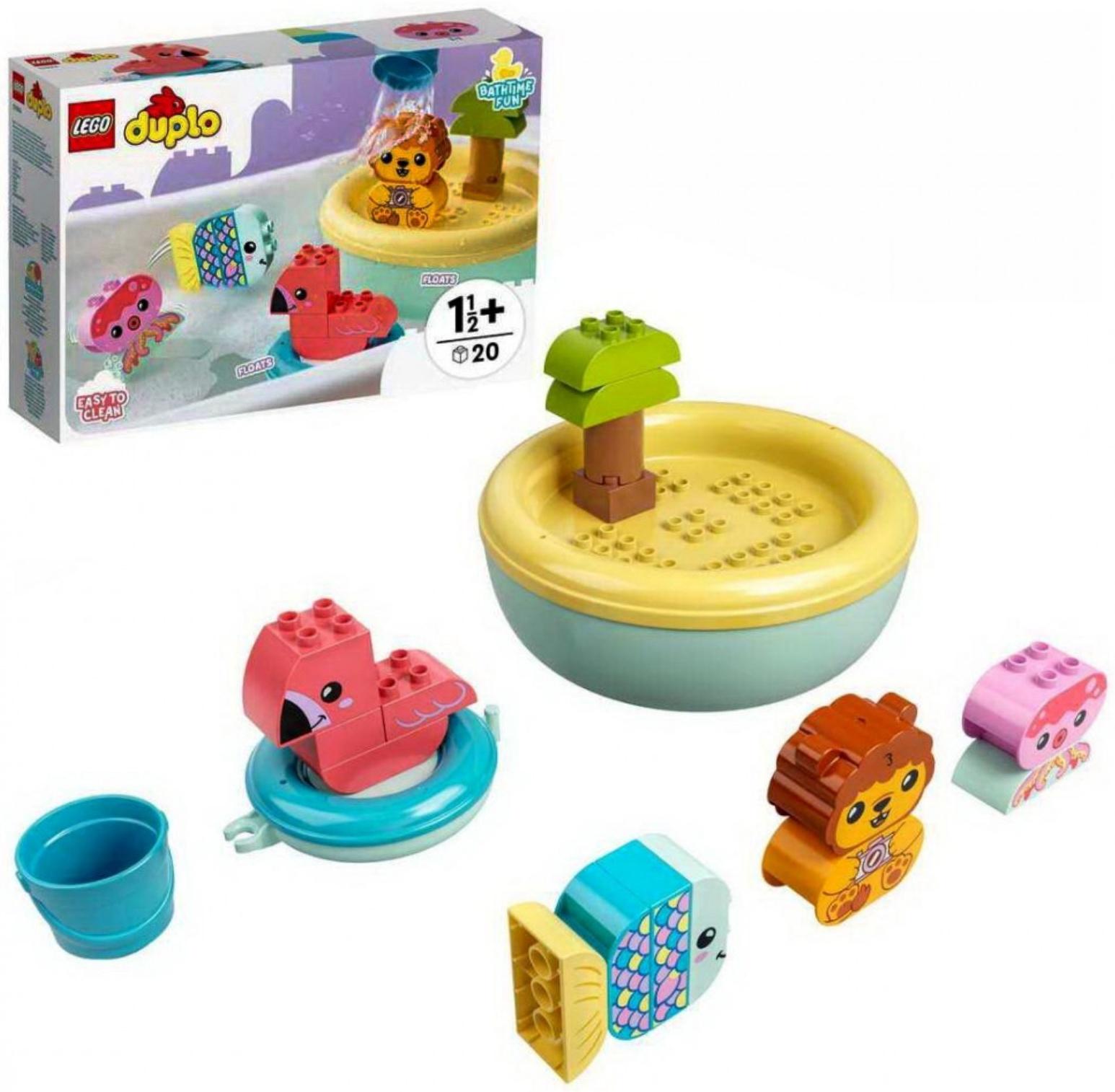 Конструктор «Приключения в ванной: плавучий остров для зверей»