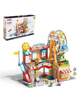 Конструктор Город «Парк аттракционов», 194 детали
