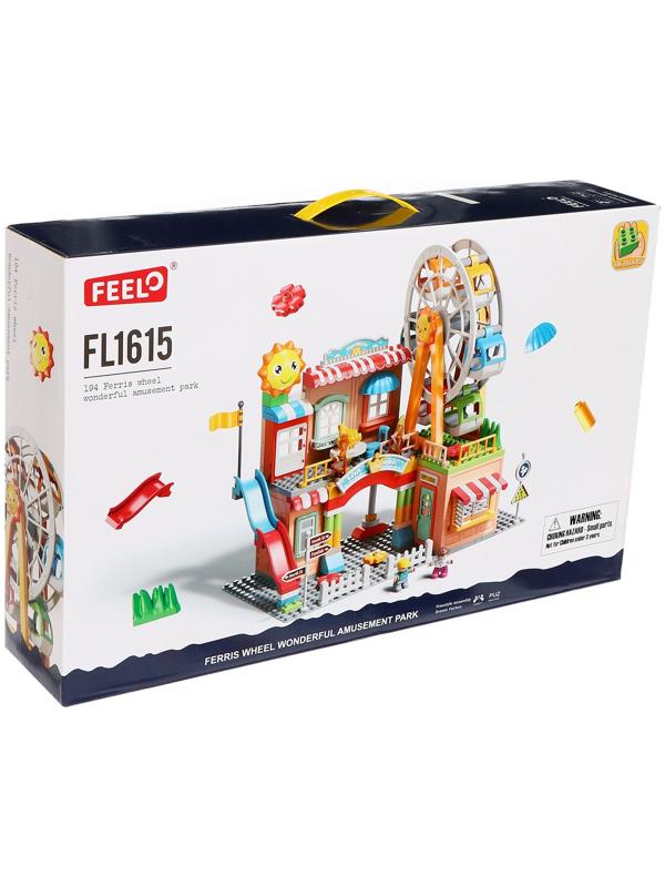 Конструктор Город «Парк аттракционов», 194 детали