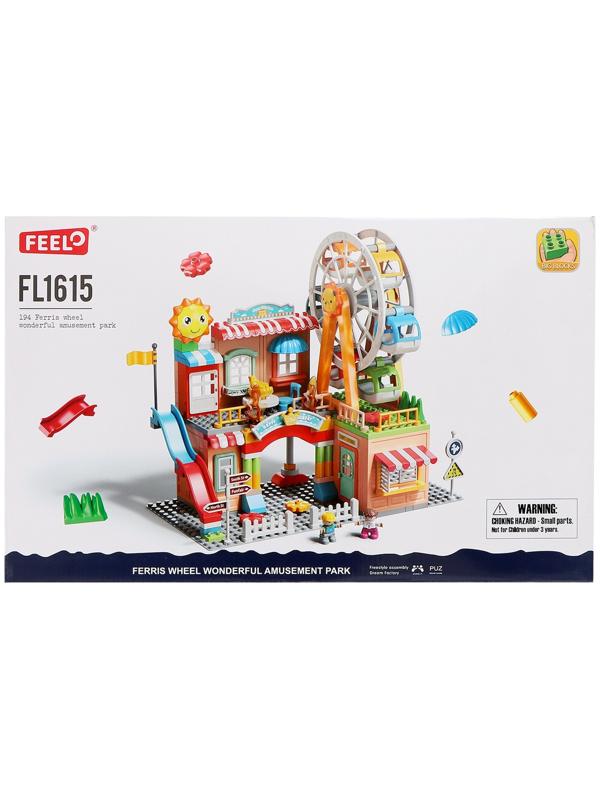 Конструктор Город «Парк аттракционов», 194 детали