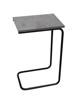 Стол журнальный EL_Sheffilton SHT-CT9 бетон чикаго светл/черн муар (205155)