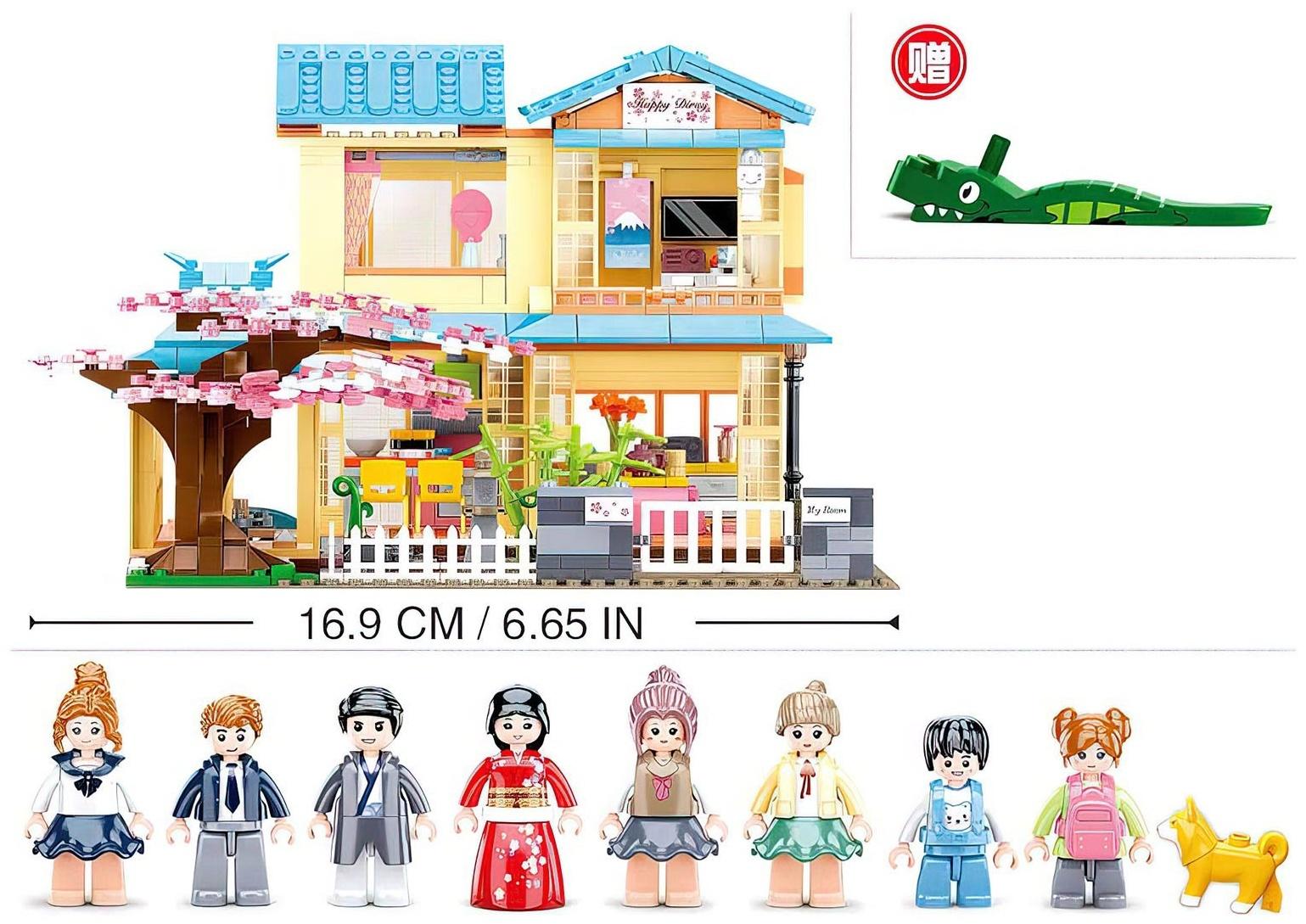 Конструктор Розовая мечта «Загородный коттедж», 1029 деталей