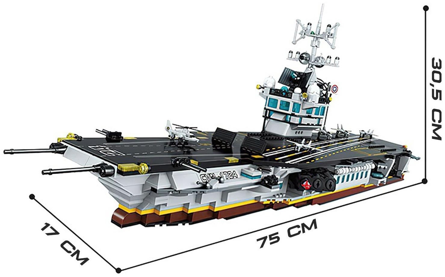 Конструктор Военная зона «Авианосец», 3 минифигуры, 1007 деталей