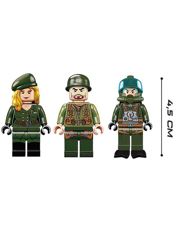 Конструктор Военная зона «Авианосец», 3 минифигуры, 1007 деталей